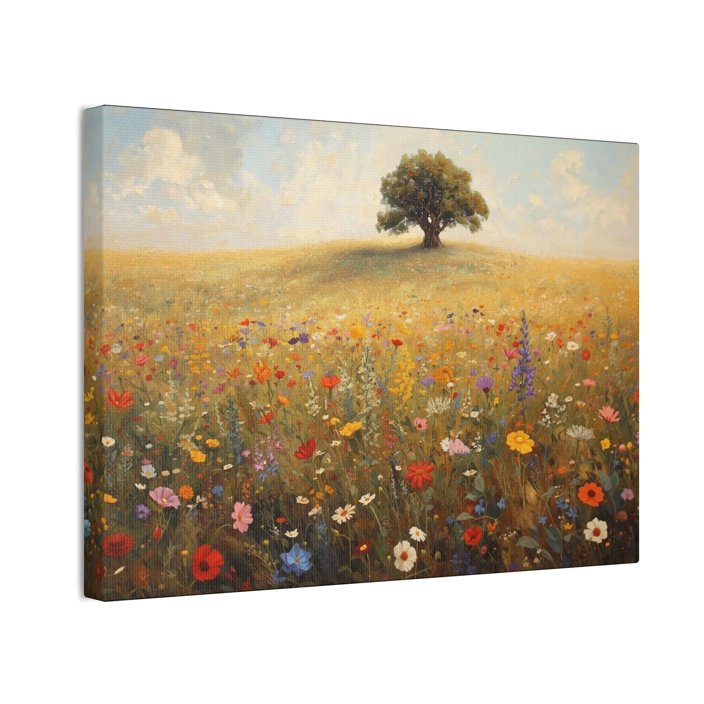 Vibrant Floral Landscape Decor
