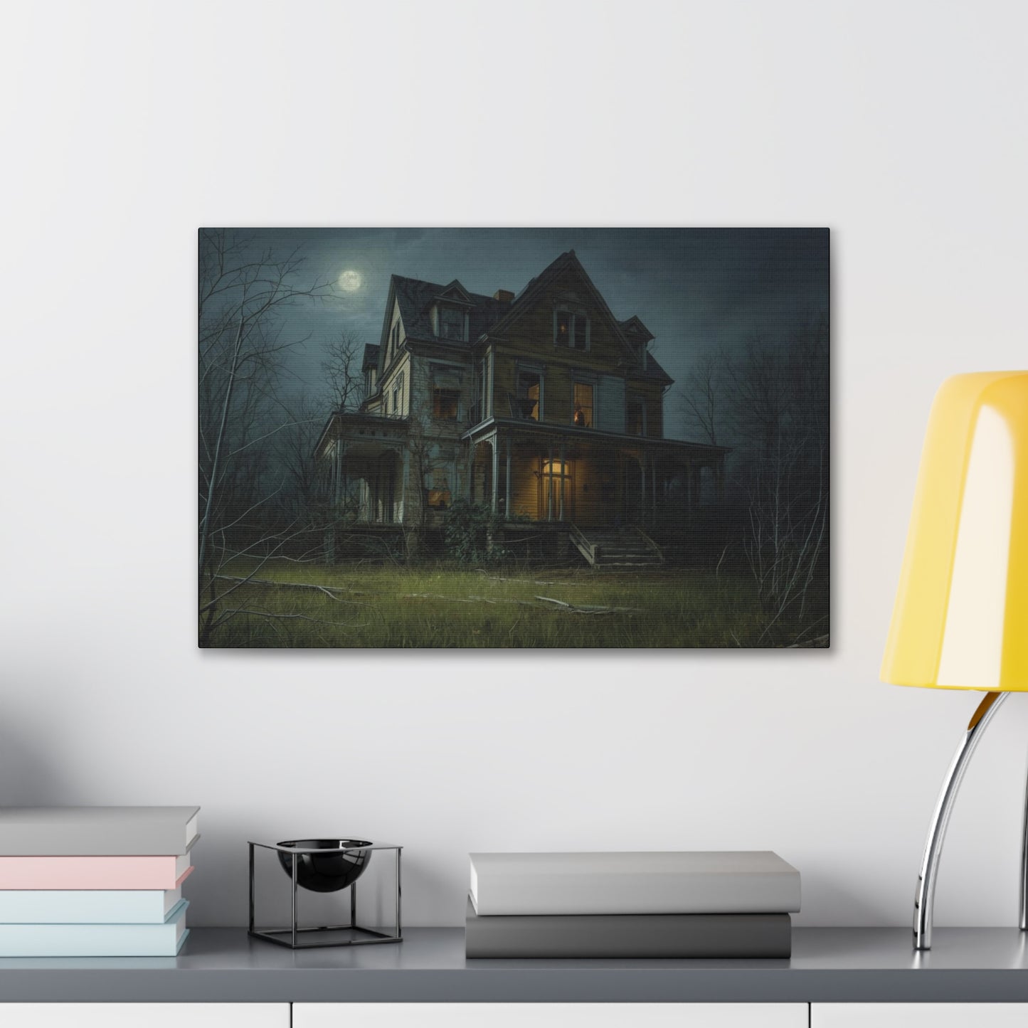 Spooky Haunted House Art Print