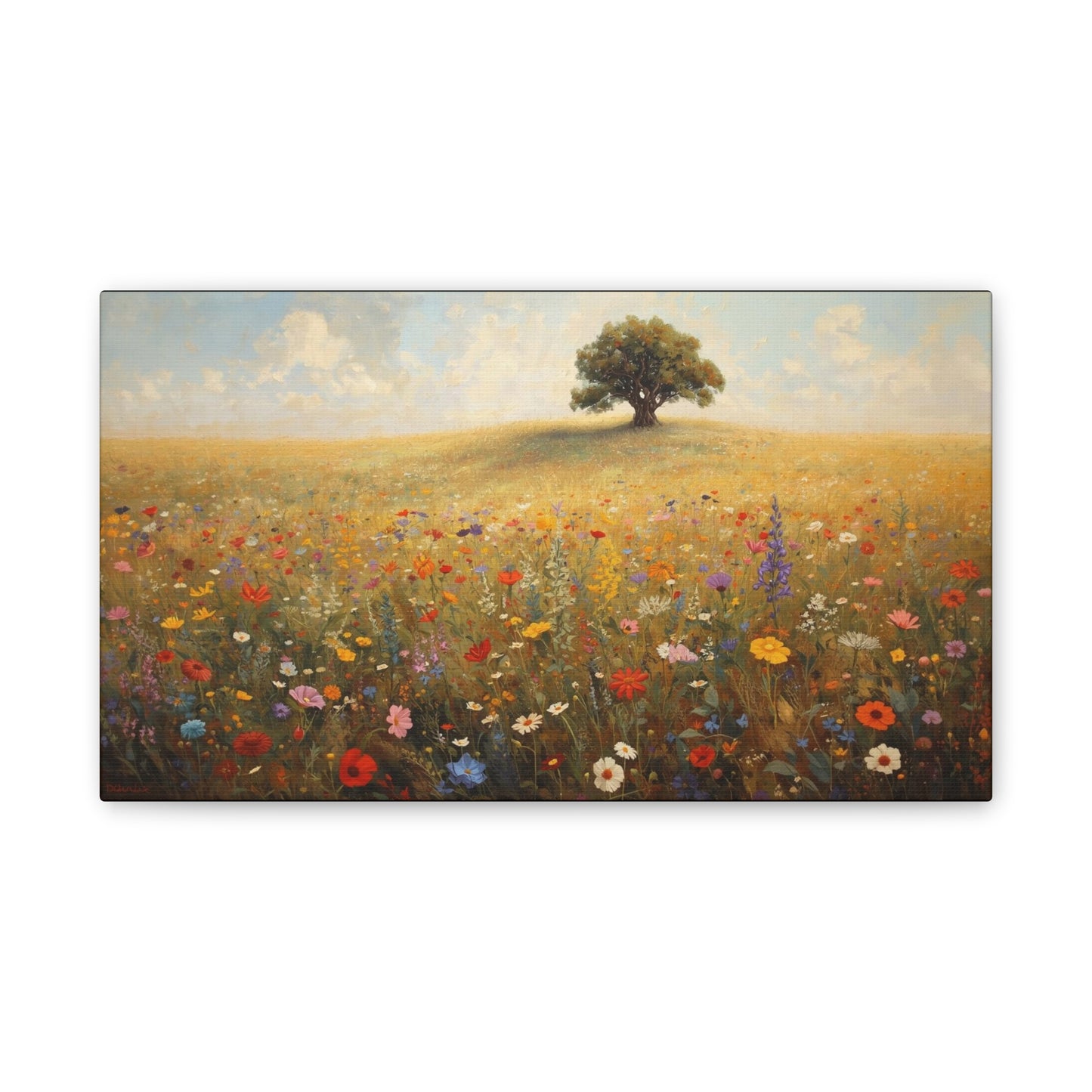 Vibrant Floral Landscape Decor