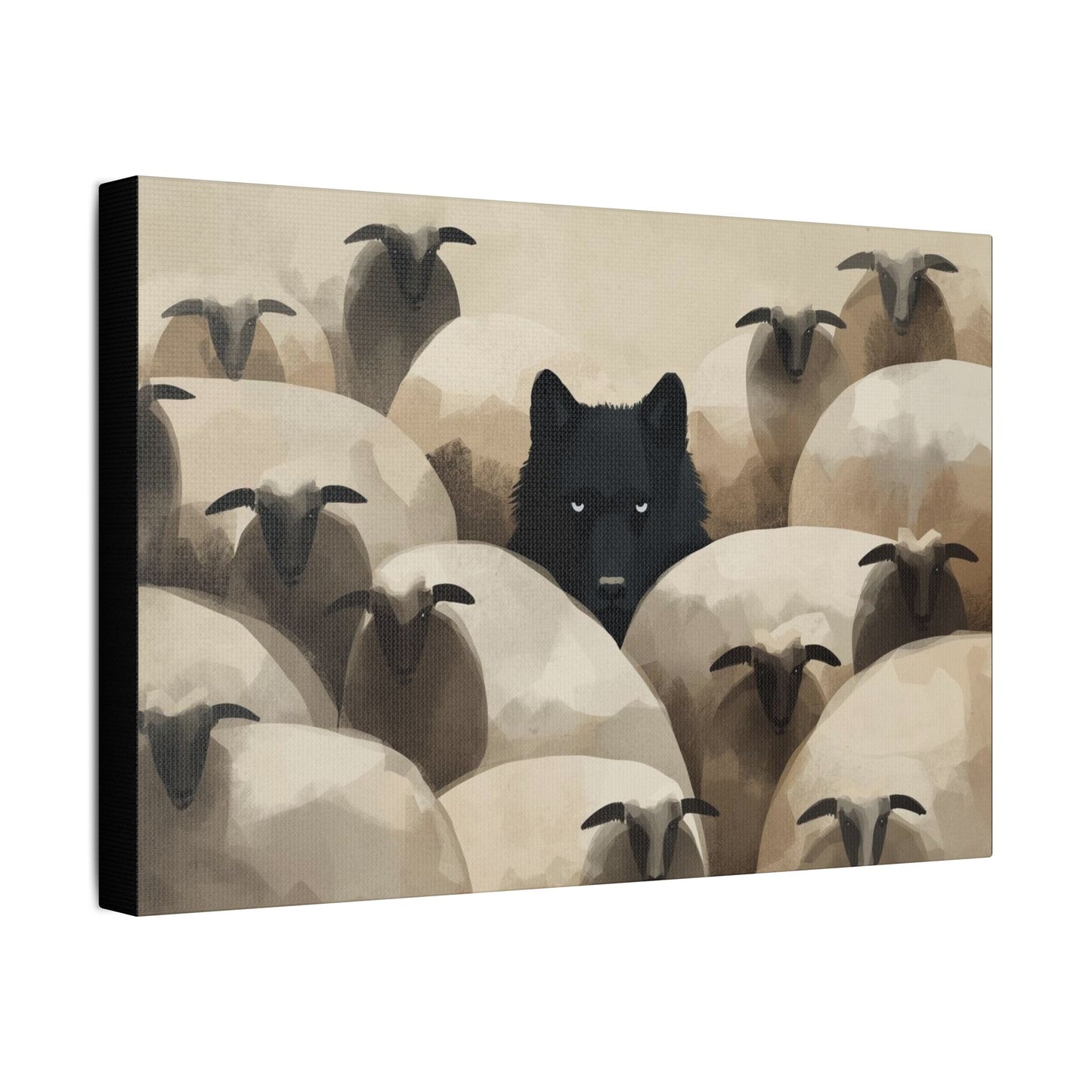 Wolf in Disguise Canvas Wall Art Decor