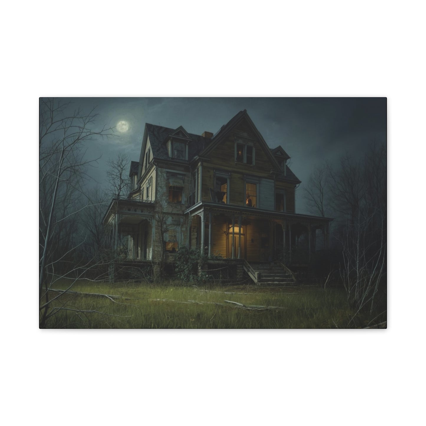Spooky Haunted House Art Print