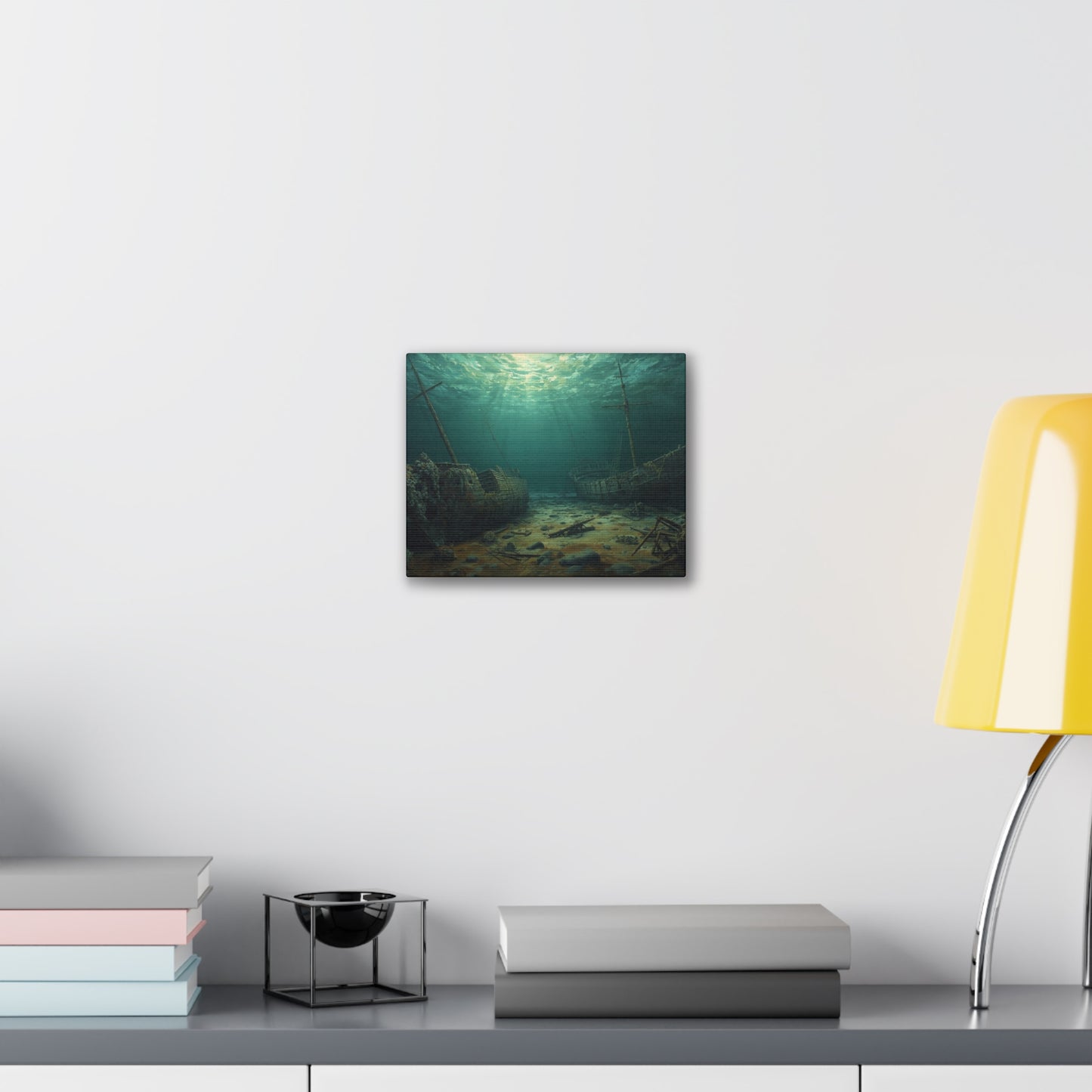 Underwater Shipwreck Canvas Art