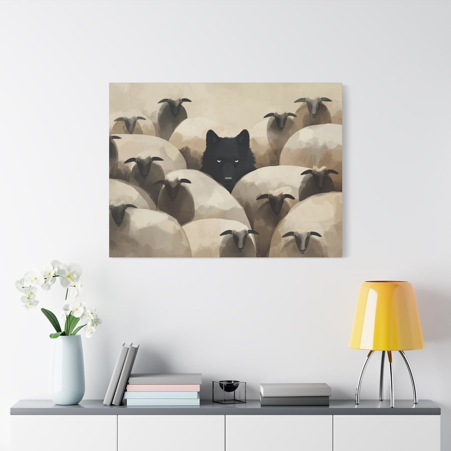 Wolf in Disguise Canvas Wall Art Decor