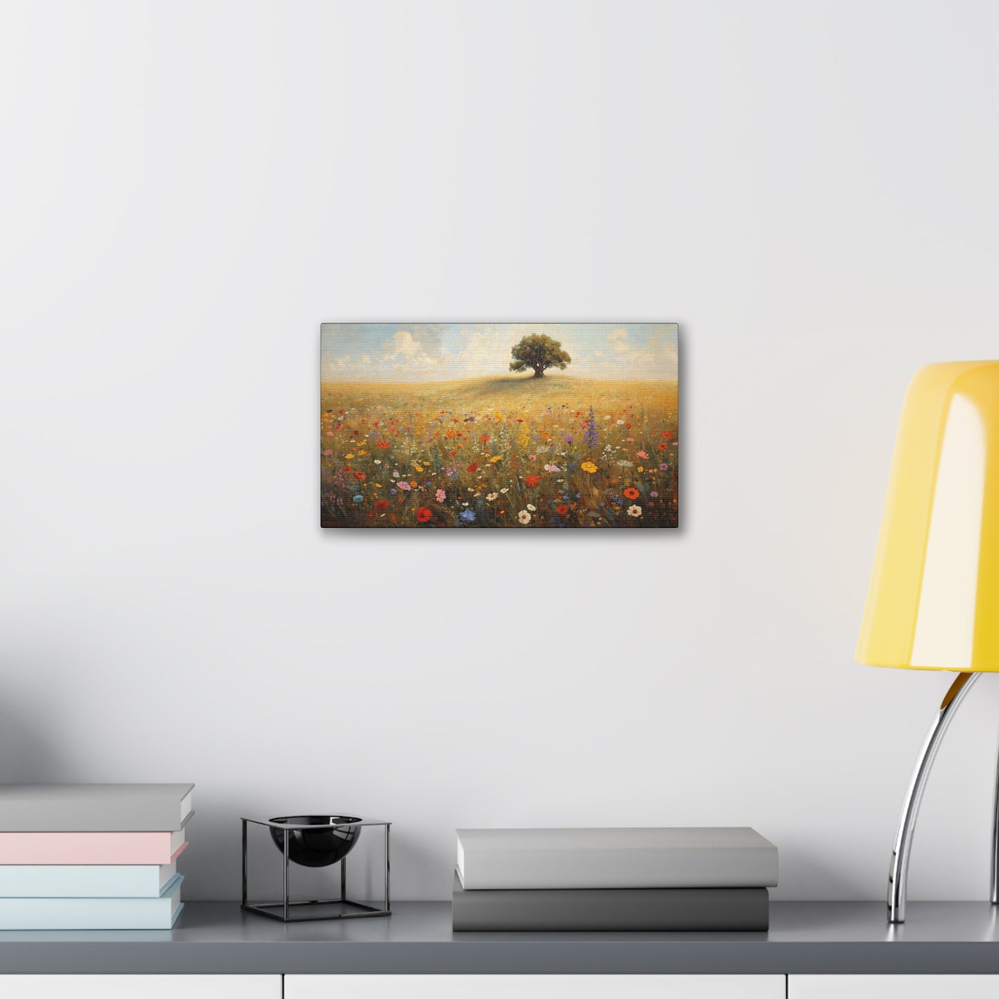 Vibrant Floral Landscape Decor