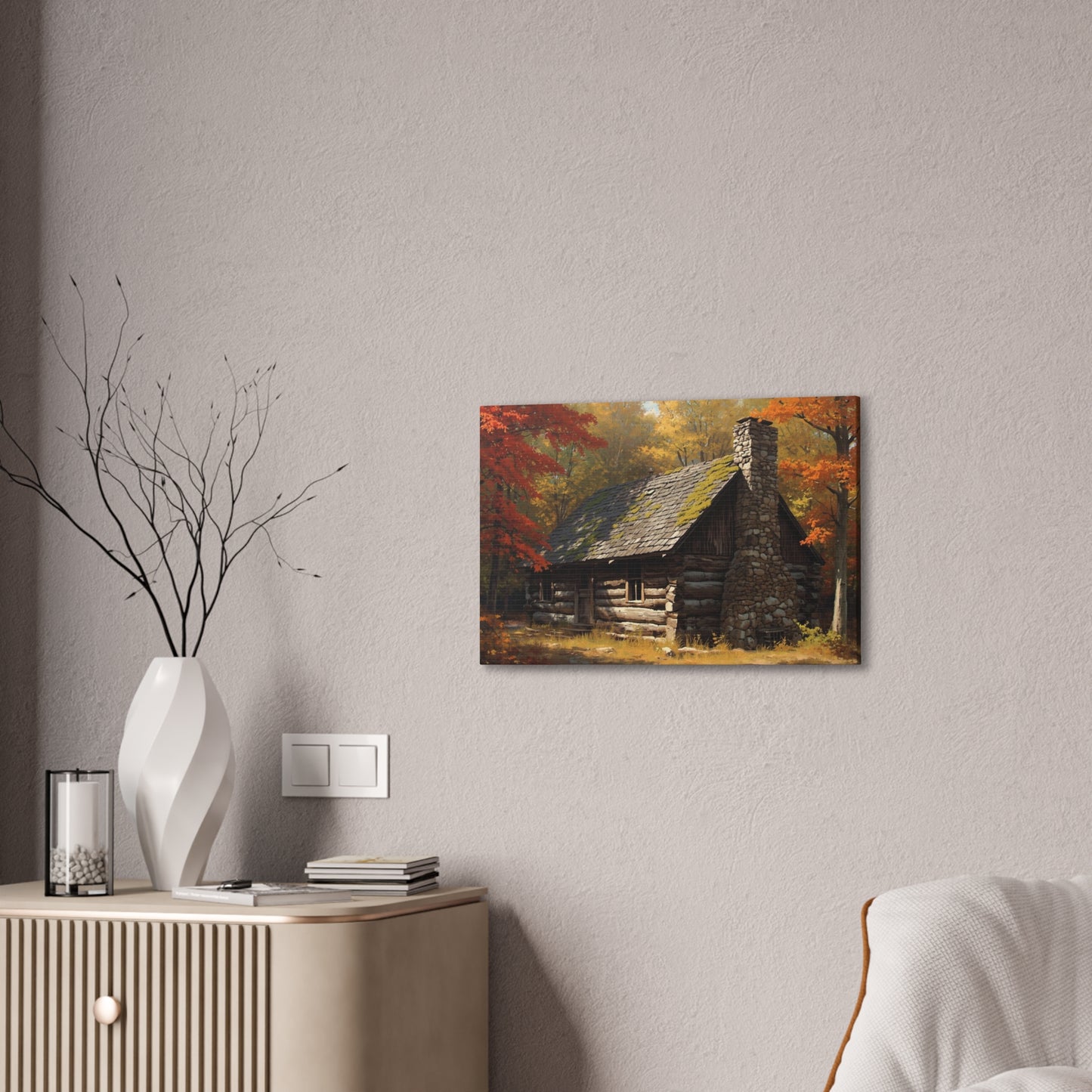Autumn Cabin Canvas Print