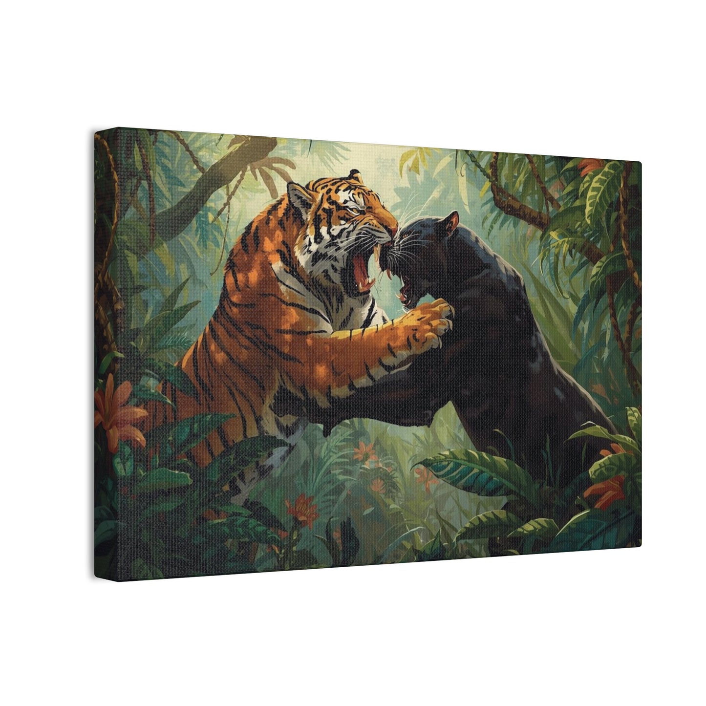 Wild Tiger and Panther Wall Decor