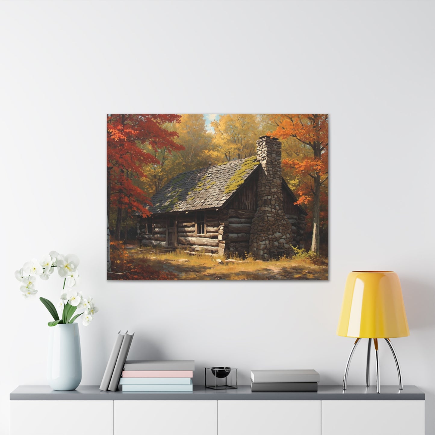Autumn Cabin Canvas Print