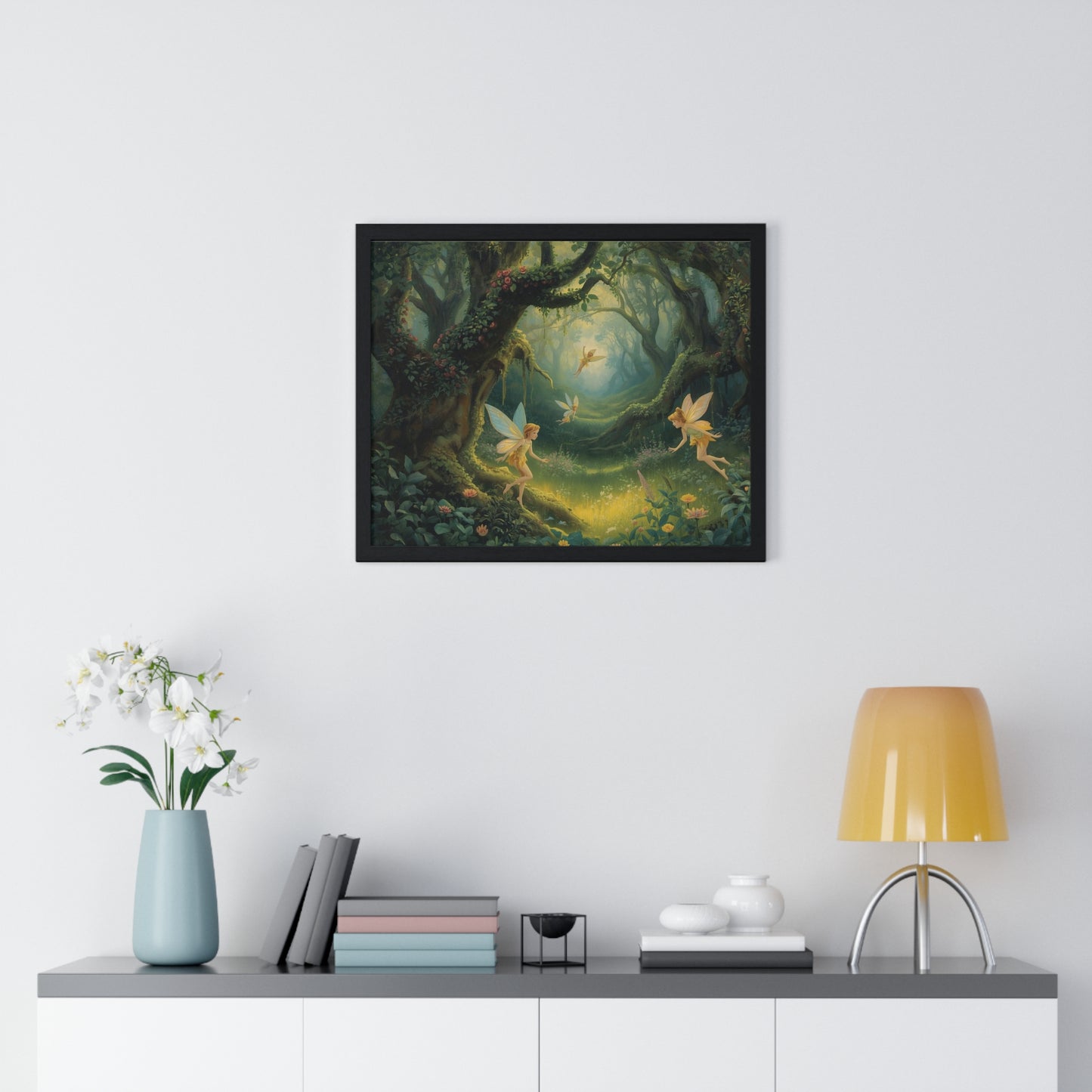 Enchanted Forest Fairy Poster | Magical Home Decor, Wall Art, Fairy Gift, Nature Print, Fantasy Art