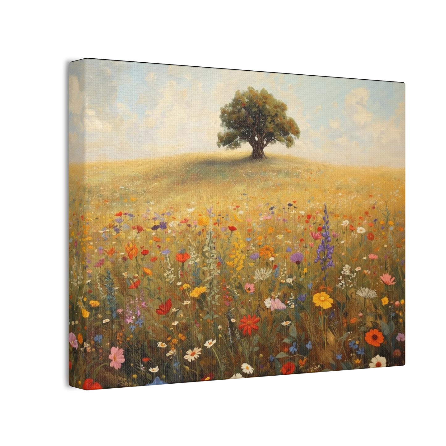 Vibrant Floral Landscape Decor