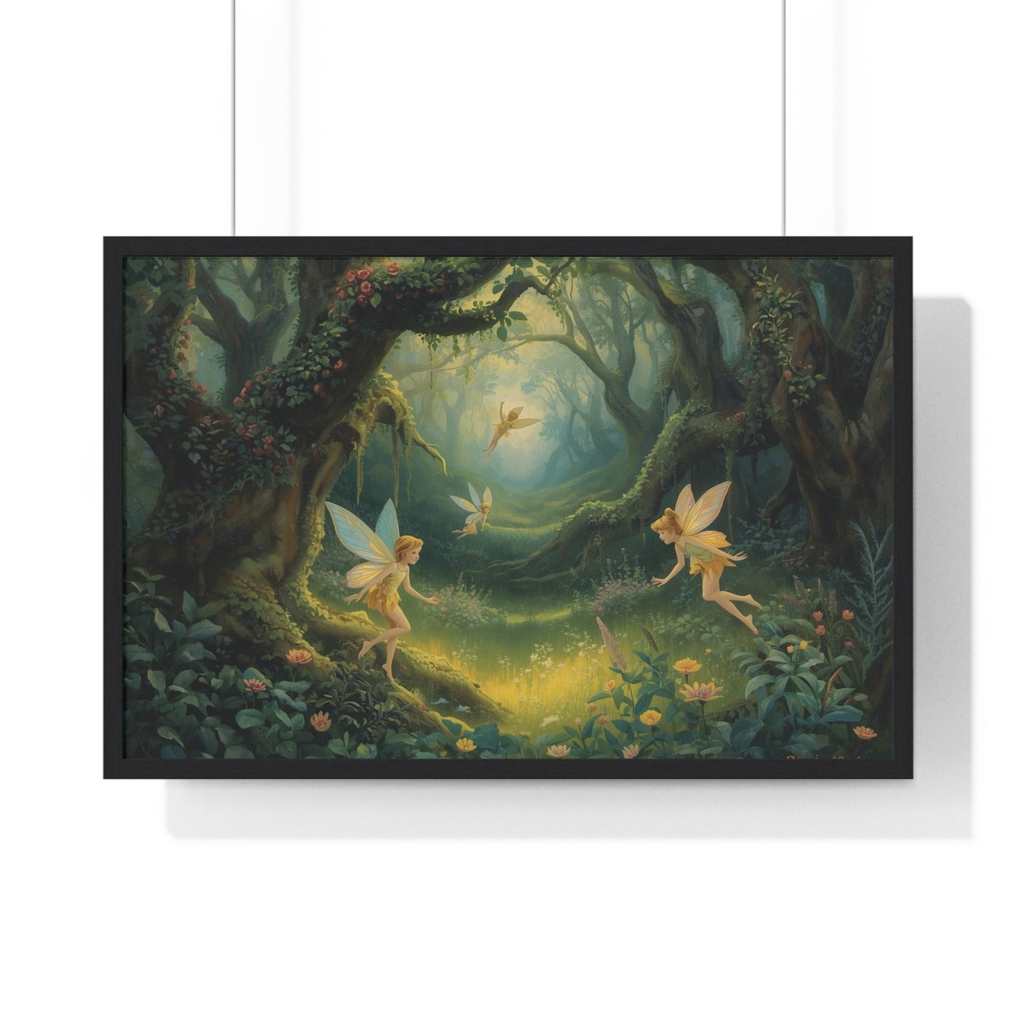 Enchanted Forest Fairy Poster | Magical Home Decor, Wall Art, Fairy Gift, Nature Print, Fantasy Art