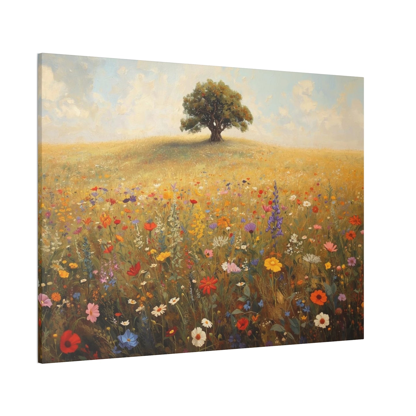 Vibrant Floral Landscape Decor