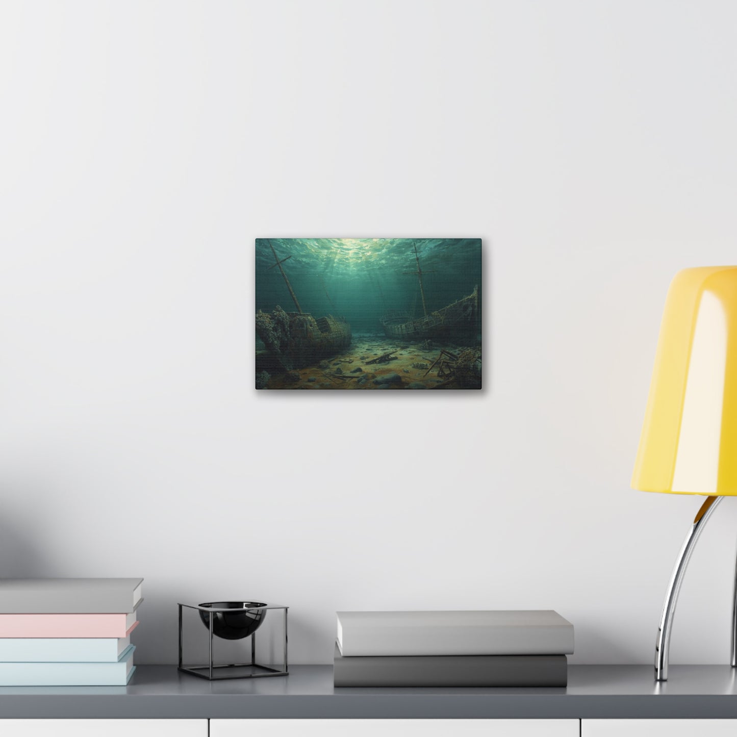 Underwater Shipwreck Canvas Art