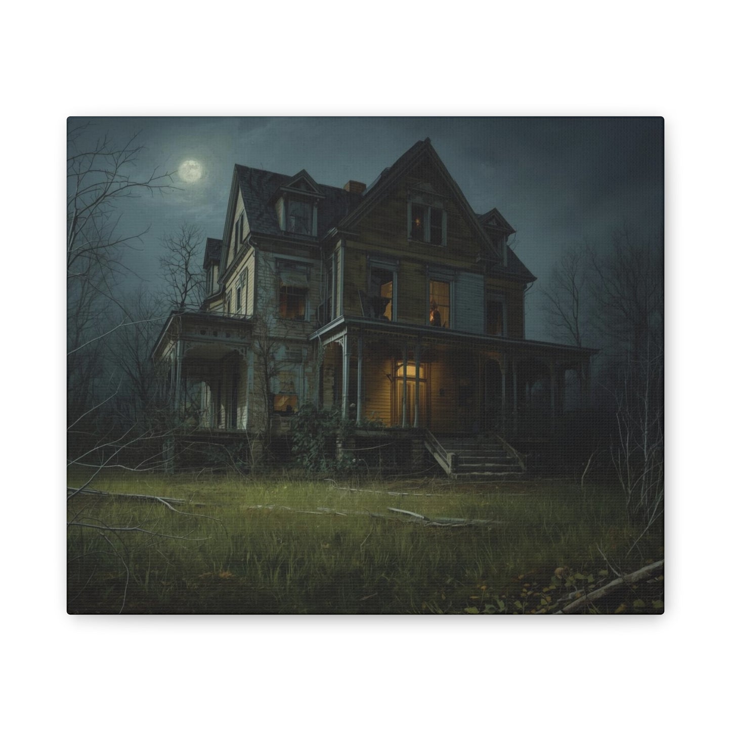 Spooky Haunted House Art Print