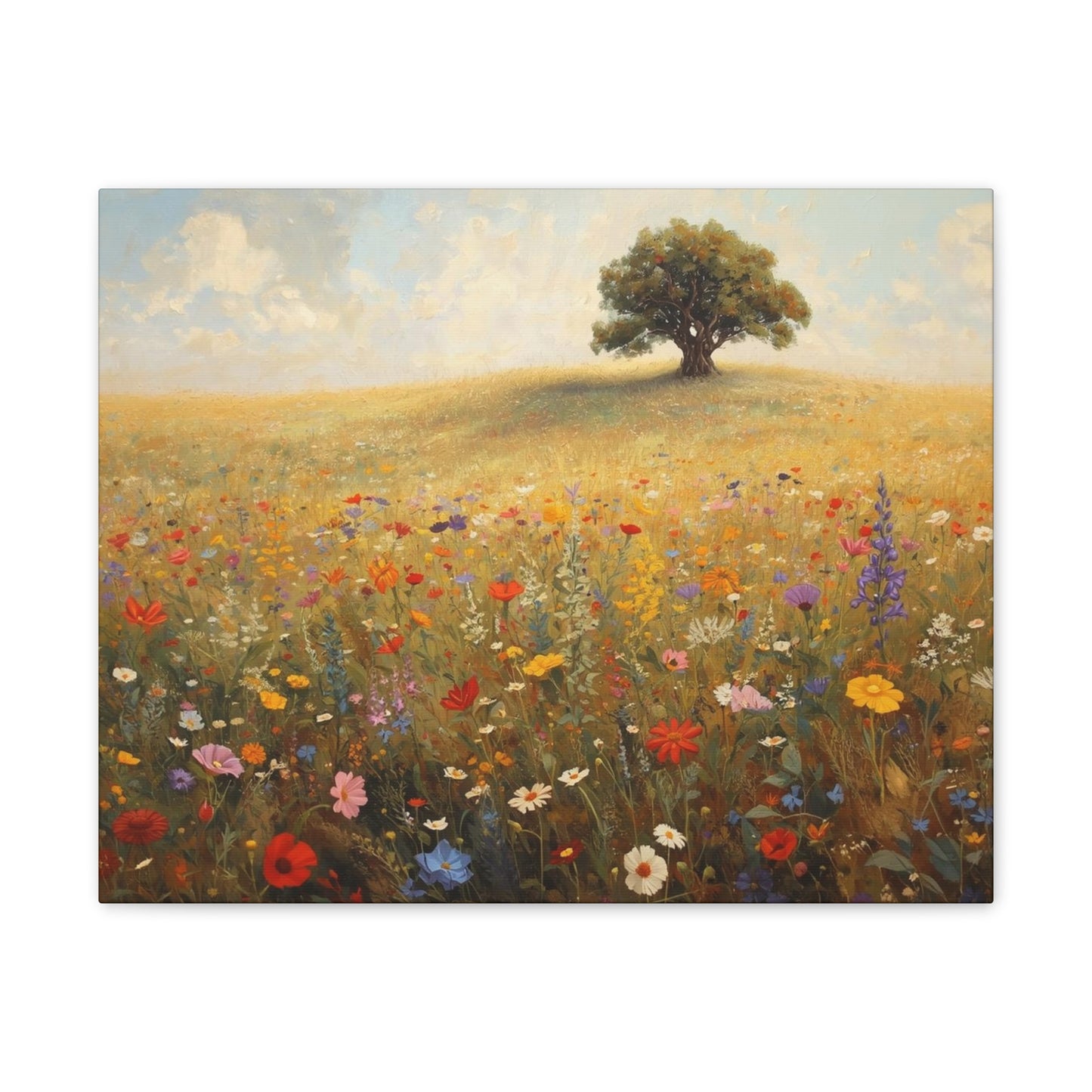 Vibrant Floral Landscape Decor