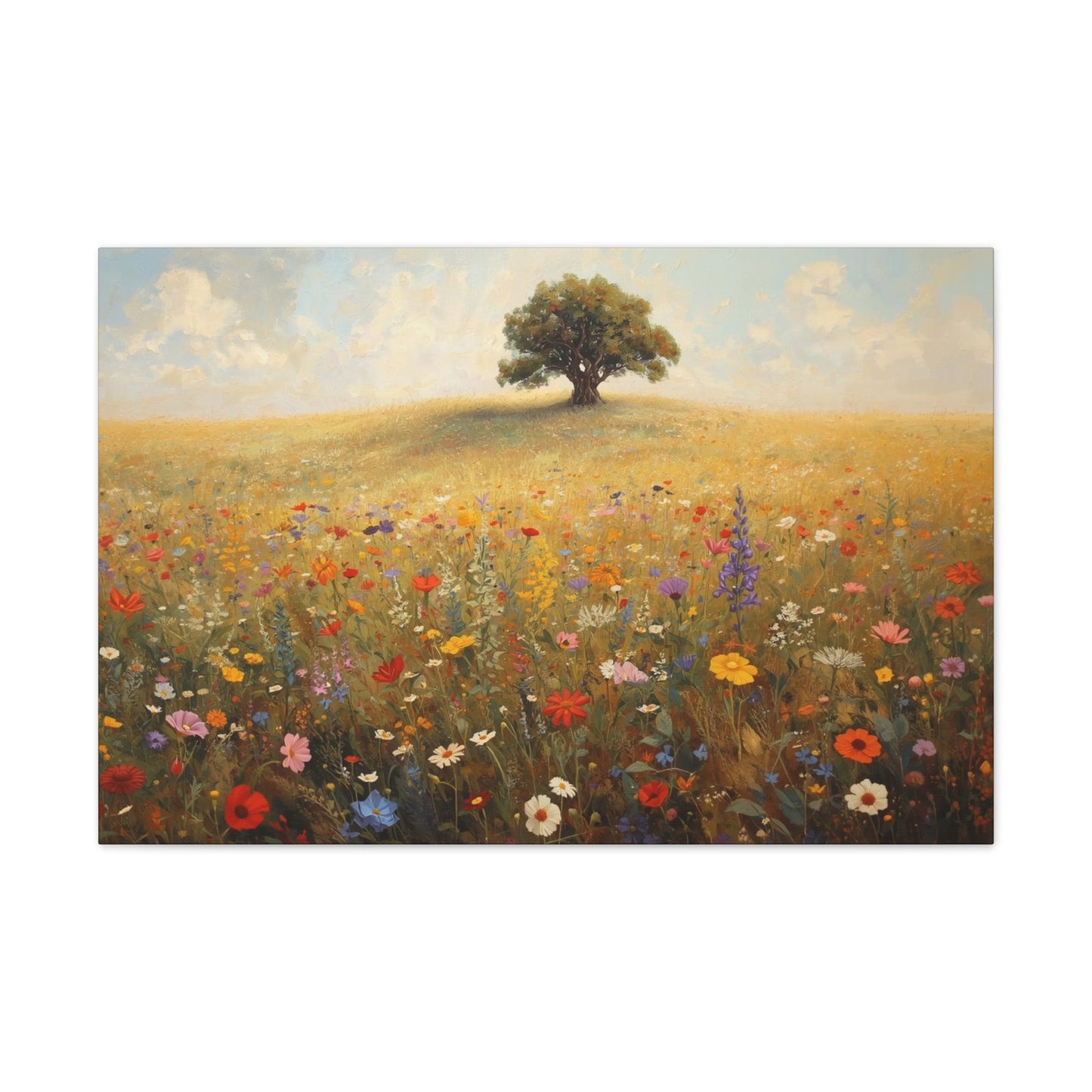 Vibrant Floral Landscape Decor