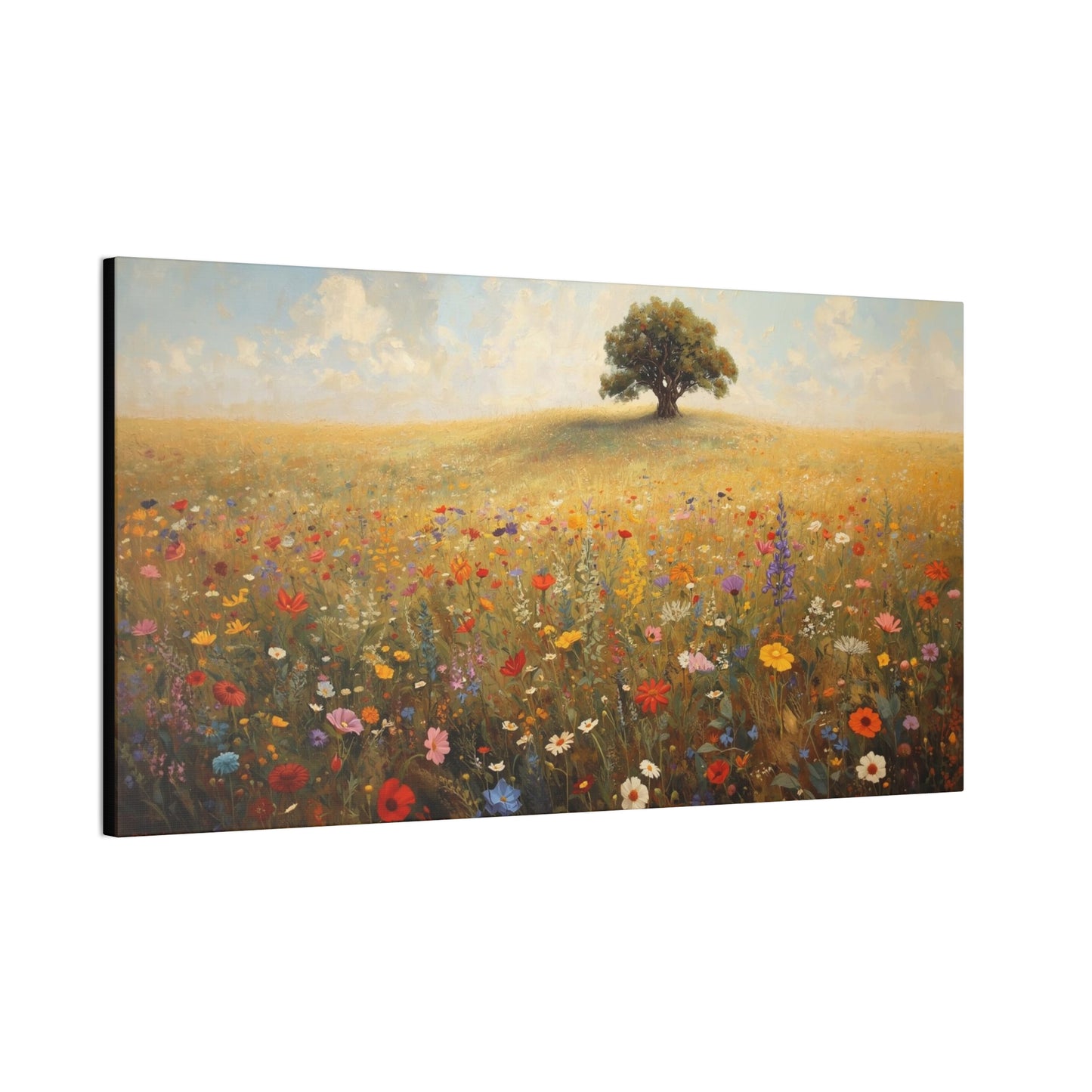 Vibrant Floral Landscape Decor