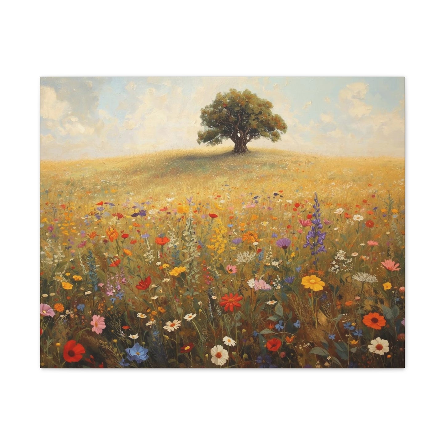 Vibrant Floral Landscape Decor