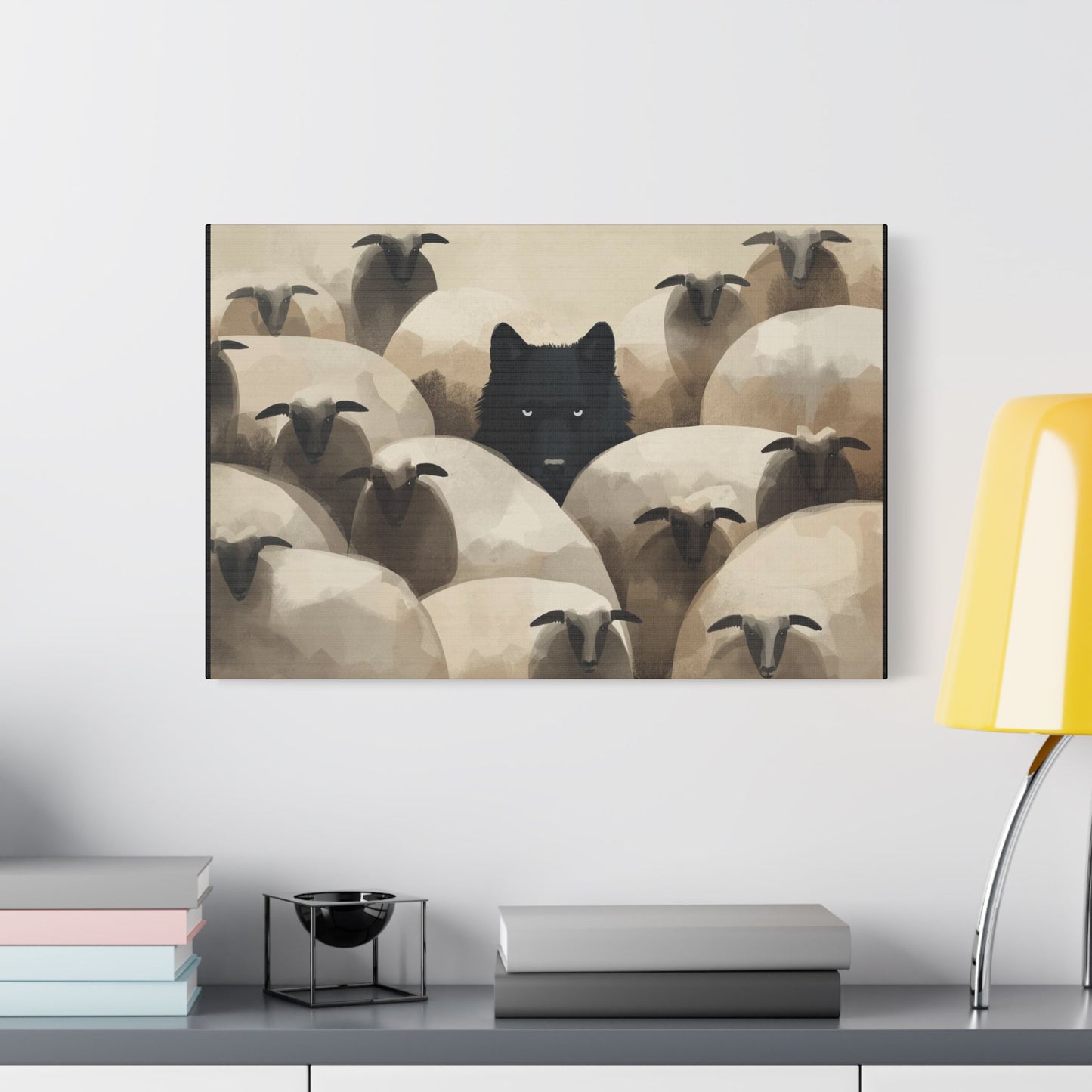Wolf in Disguise Canvas Wall Art Decor