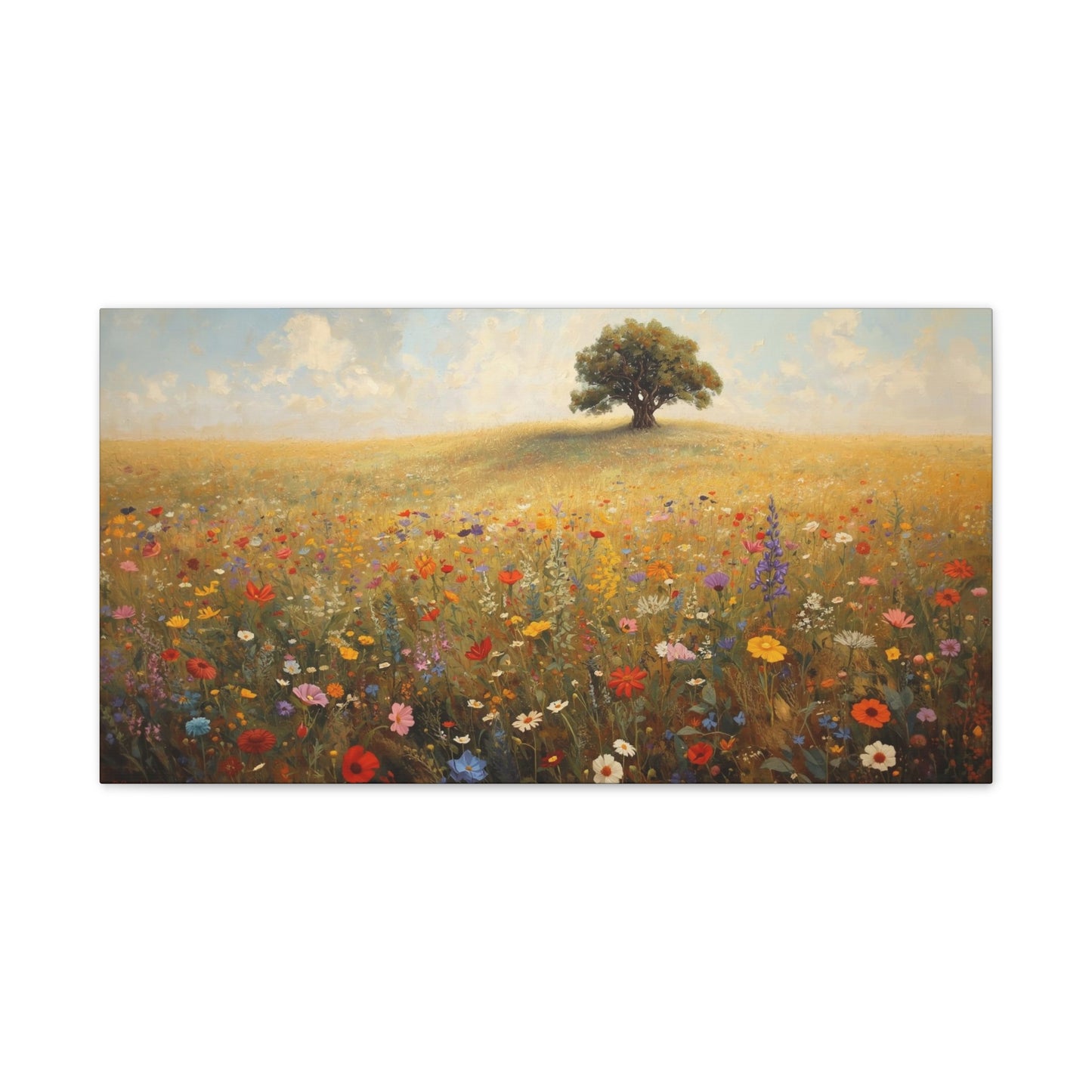 Vibrant Floral Landscape Decor