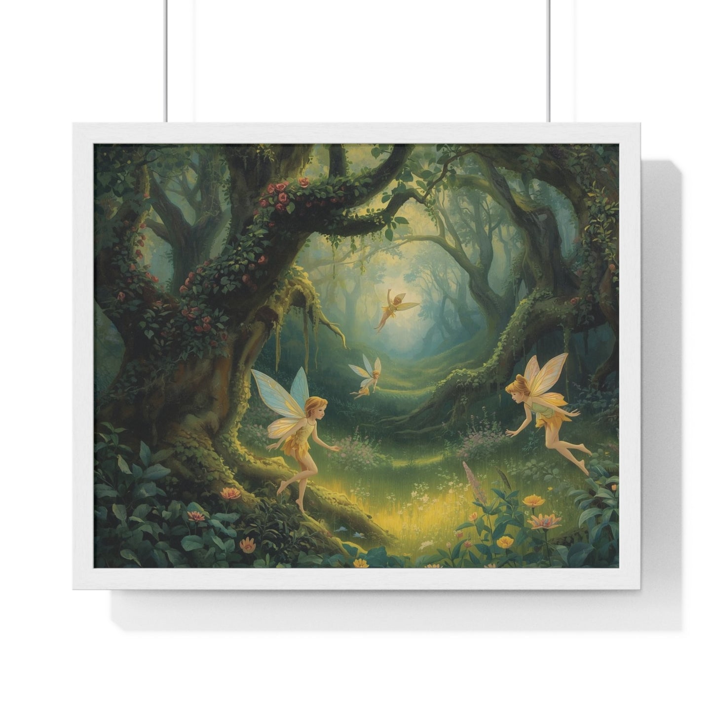 Enchanted Forest Fairy Poster | Magical Home Decor, Wall Art, Fairy Gift, Nature Print, Fantasy Art