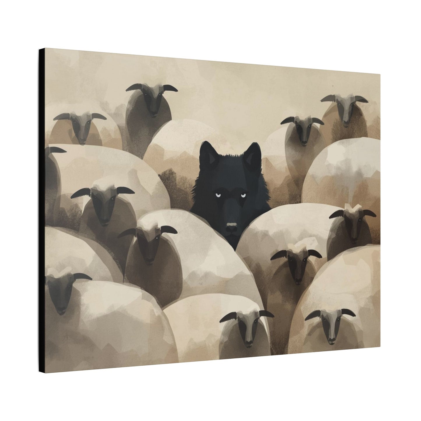 Wolf in Disguise Canvas Wall Art Decor