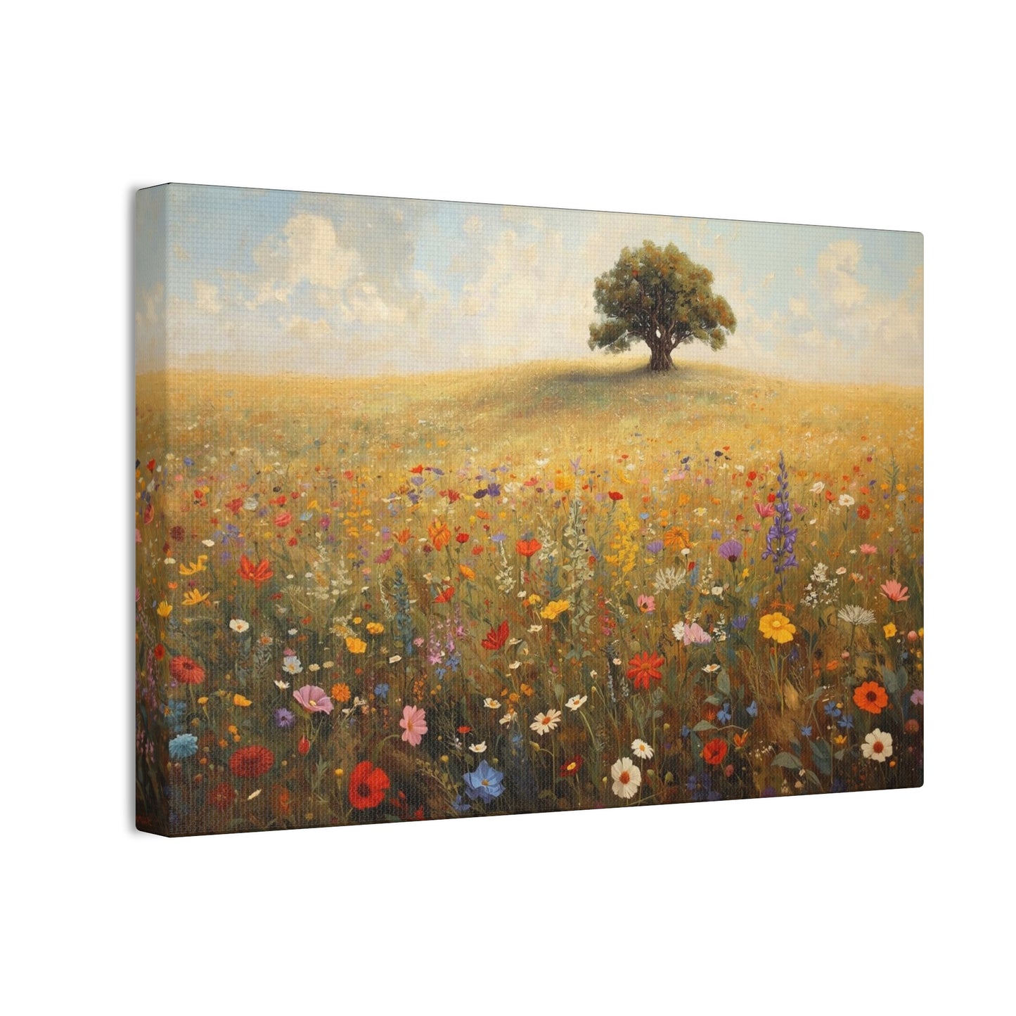 Vibrant Floral Landscape Decor