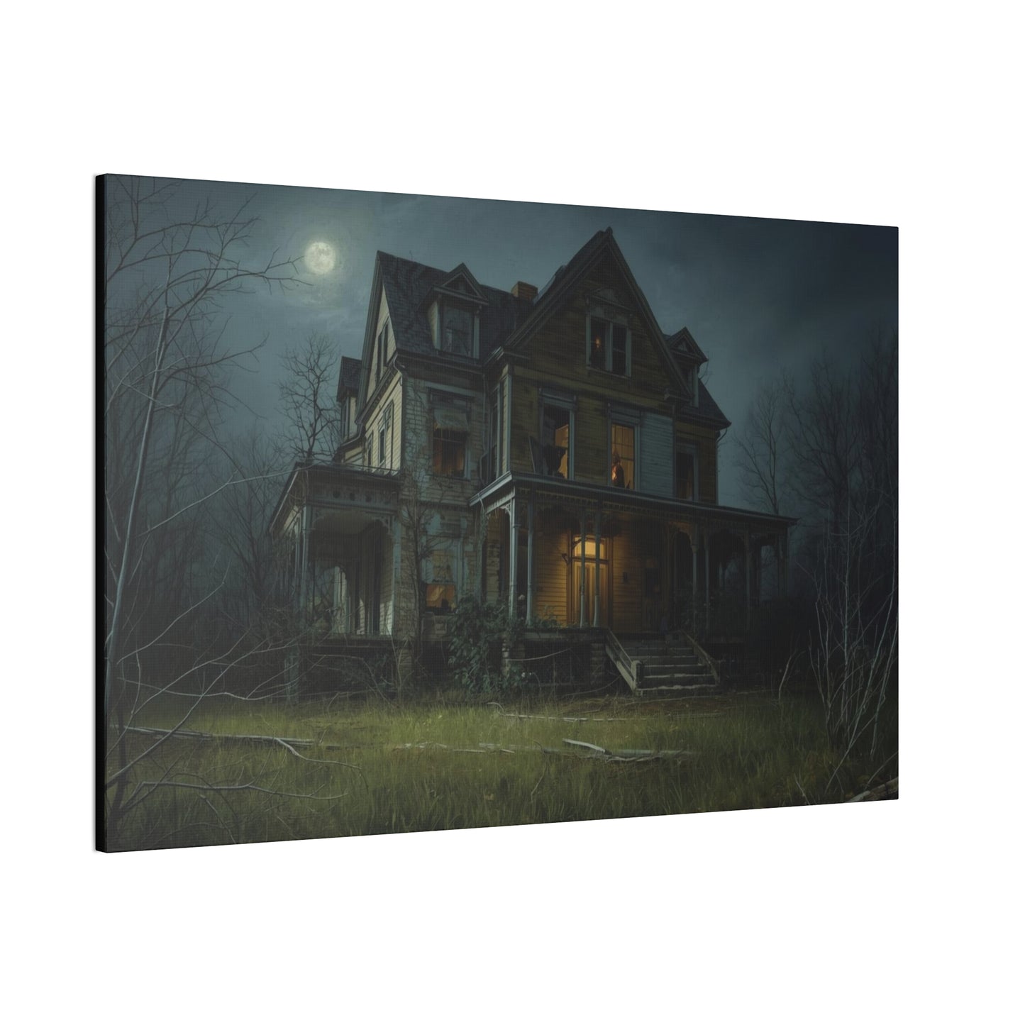 Spooky Haunted House Art Print