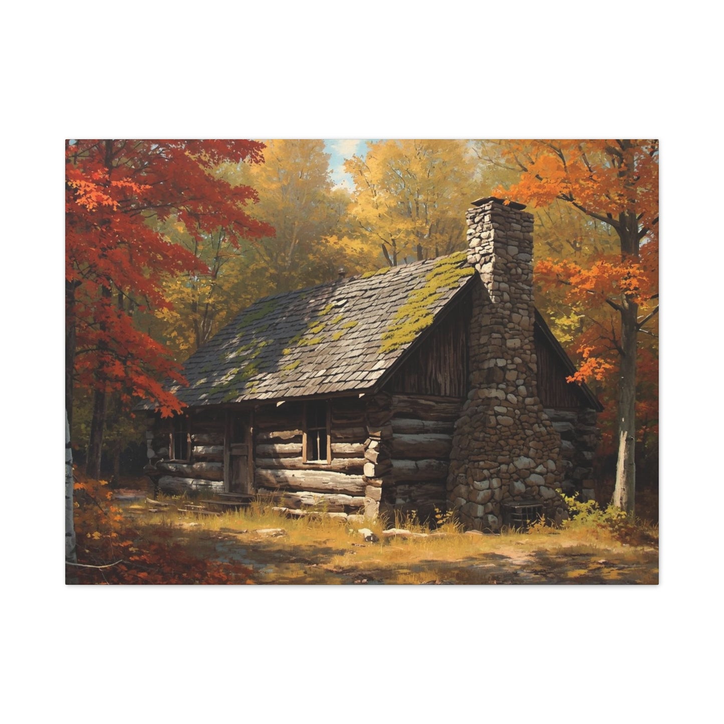 Autumn Cabin Canvas Print