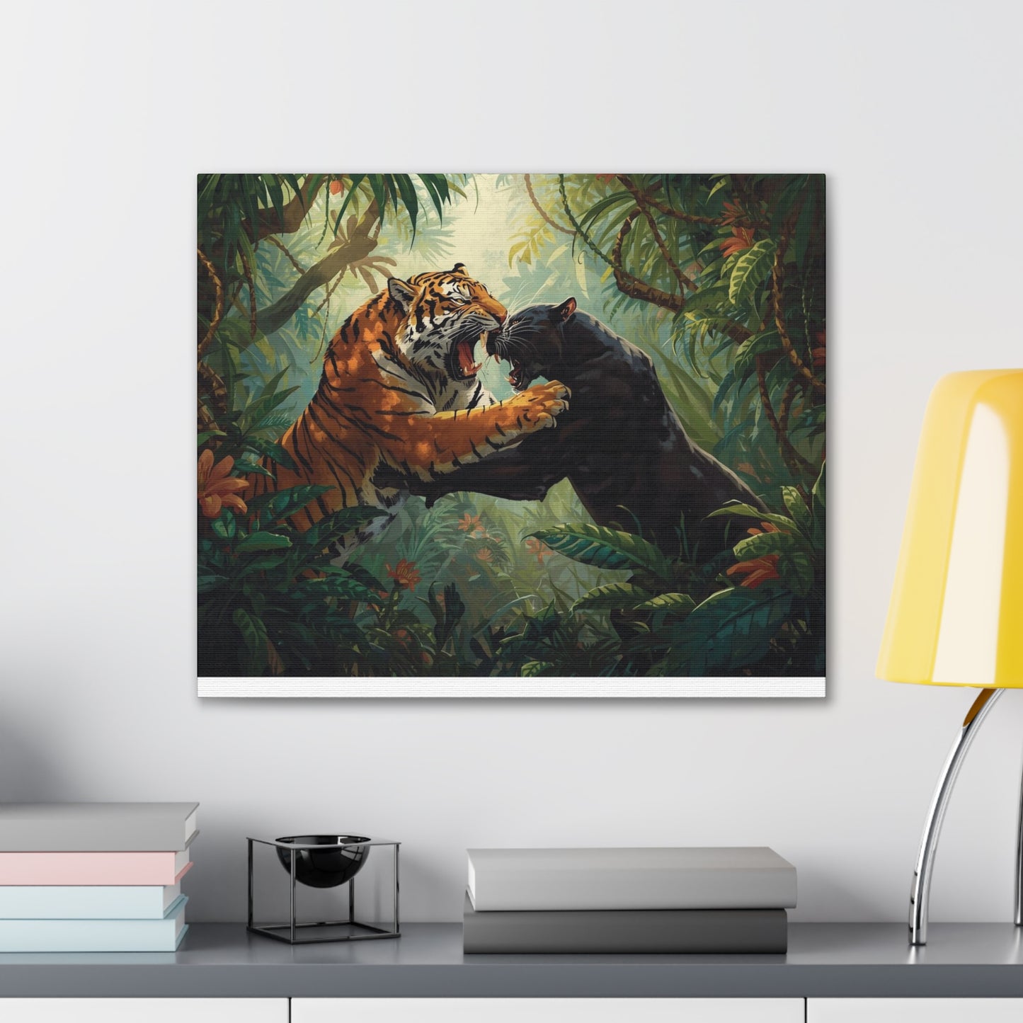 Wild Tiger and Panther Wall Decor