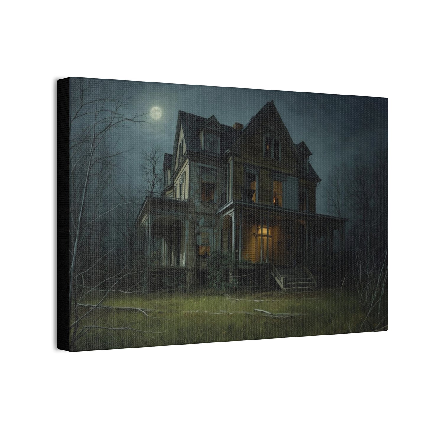 Spooky Haunted House Art Print