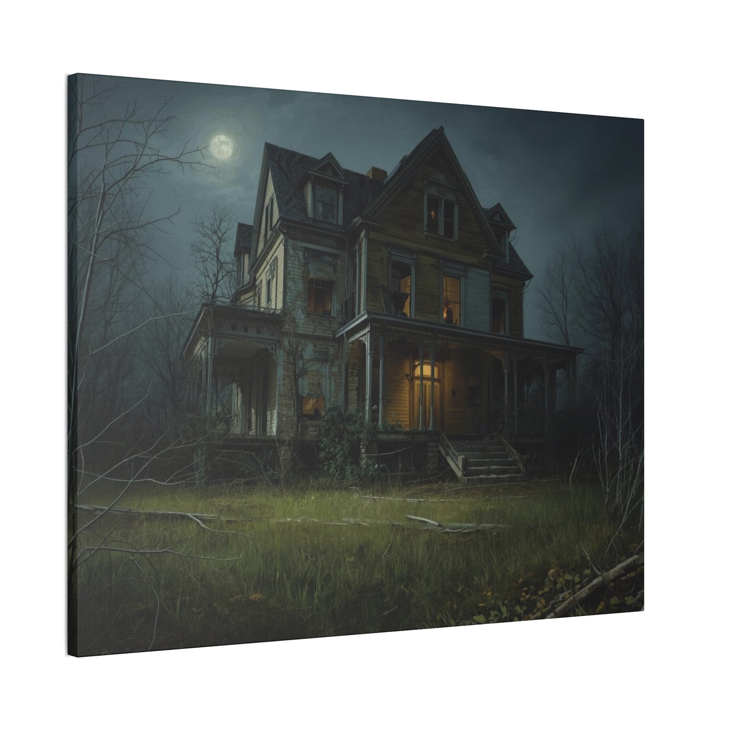 Spooky Haunted House Art Print