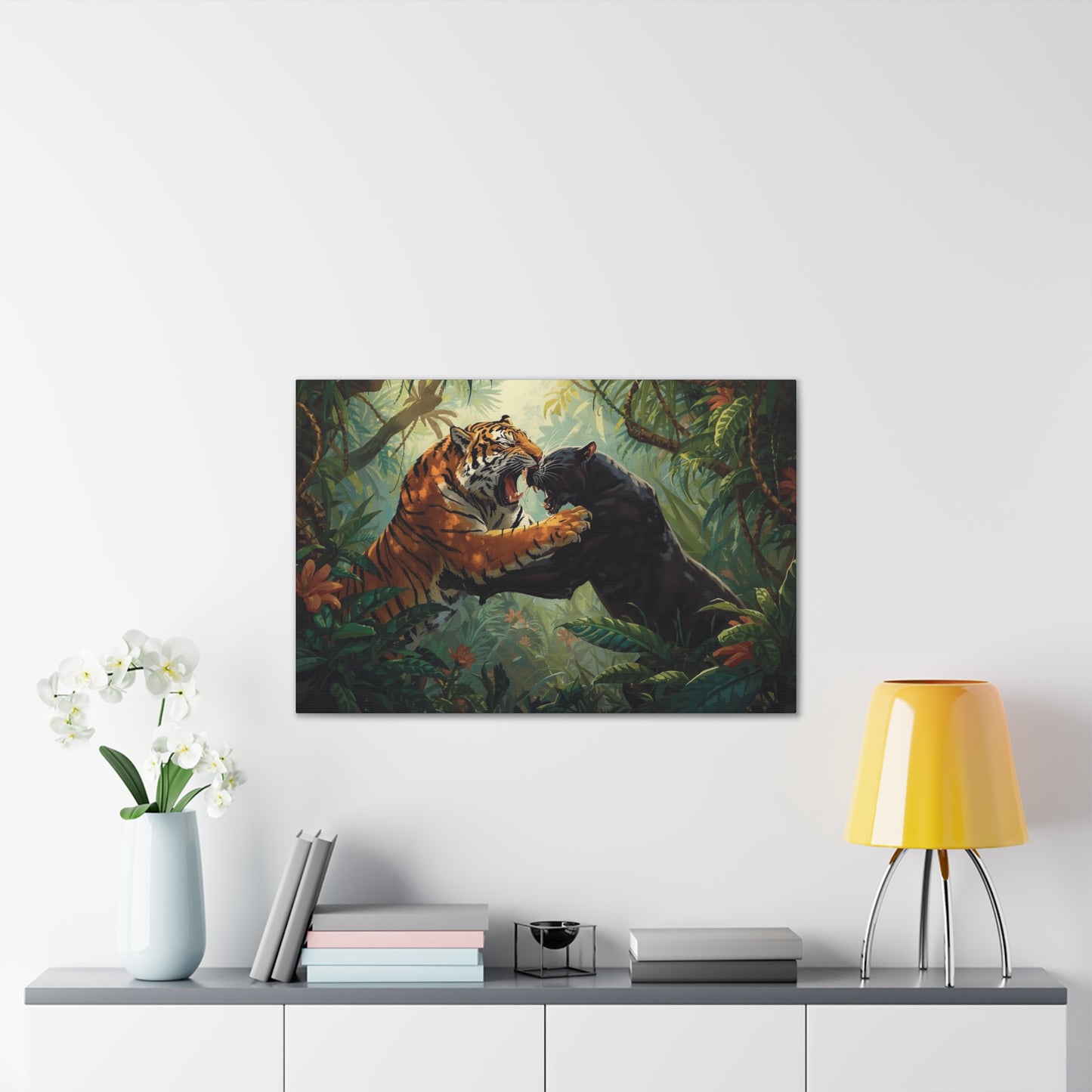 Wild Tiger and Panther Wall Decor
