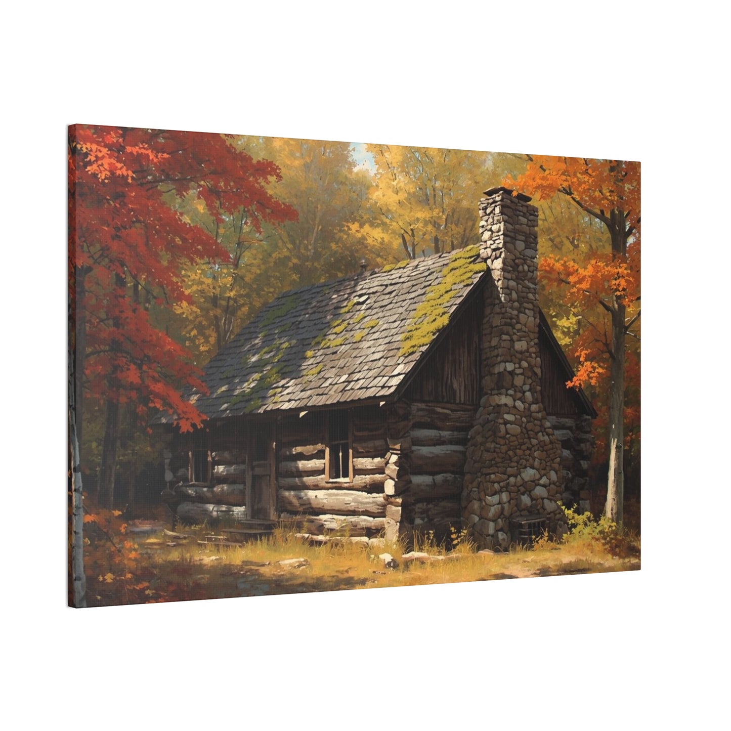 Autumn Cabin Canvas Print