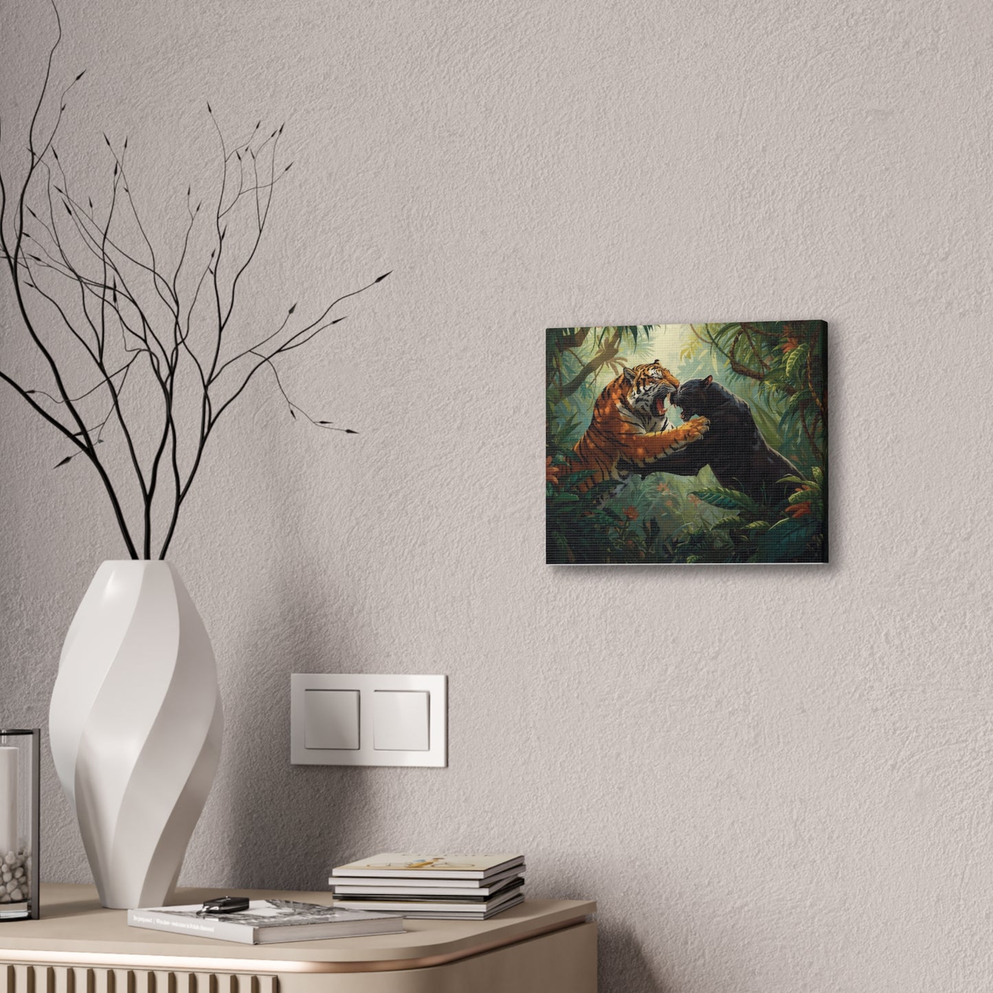 Wild Tiger and Panther Wall Decor