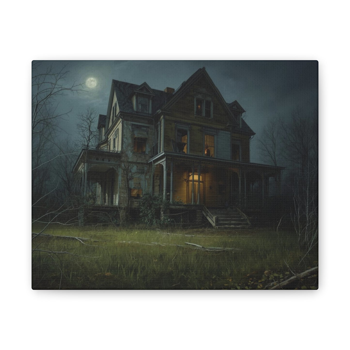 Spooky Haunted House Art Print