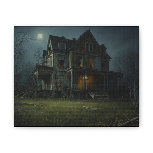 Spooky Haunted House Art Print